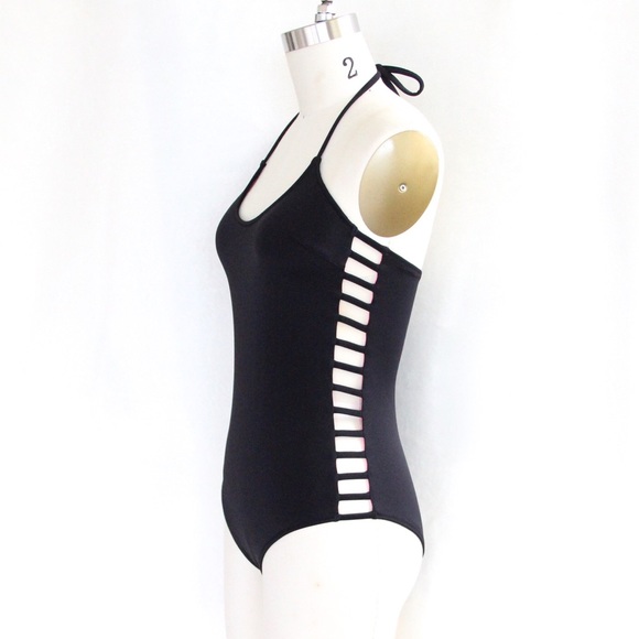 PINK Victoria’s Secret Black Caged Swimsuit - Picture 5 of 6